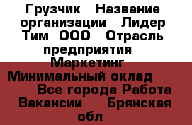 Грузчик › Название организации ­ Лидер Тим, ООО › Отрасль предприятия ­ Маркетинг › Минимальный оклад ­ 25 700 - Все города Работа » Вакансии   . Брянская обл.